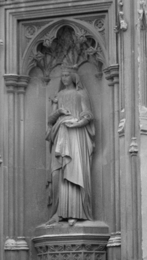 a statue at Canterbury